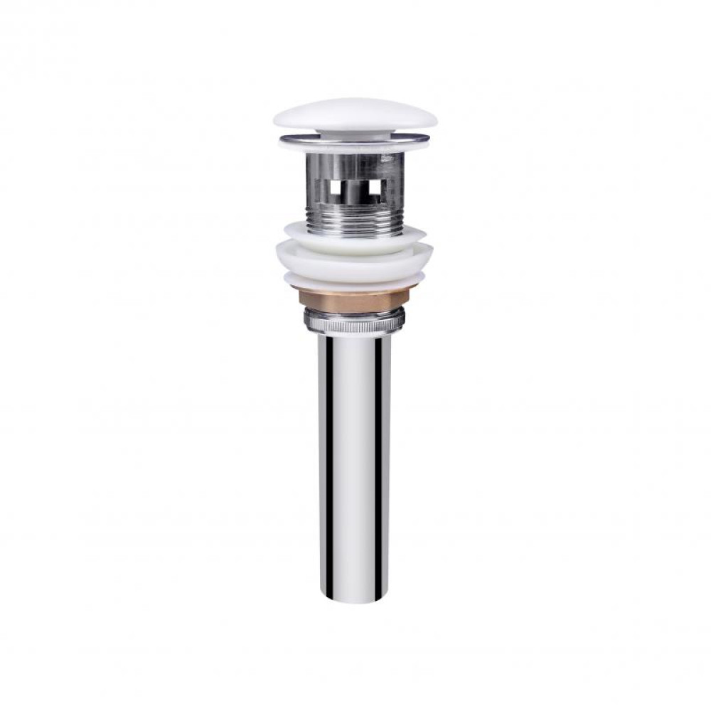 Раковина-моноблок з 2-ма чашами QTAP Virgo QT1811G760W з 2-ма донними клапанами