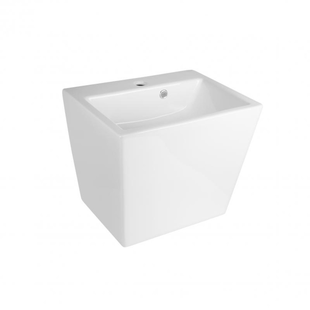 Раковина-моноблок QTAP Tern QT1711G803W з донним клапаном