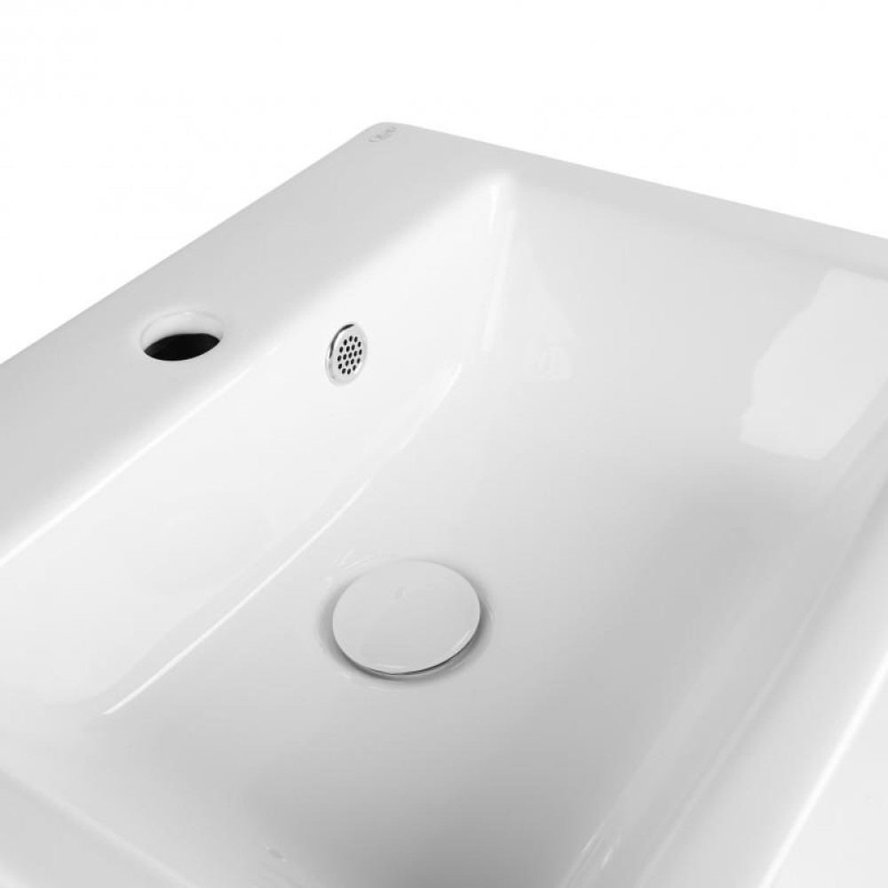Раковина-моноблок QTAP Tern QT1711G803W з донним клапаном