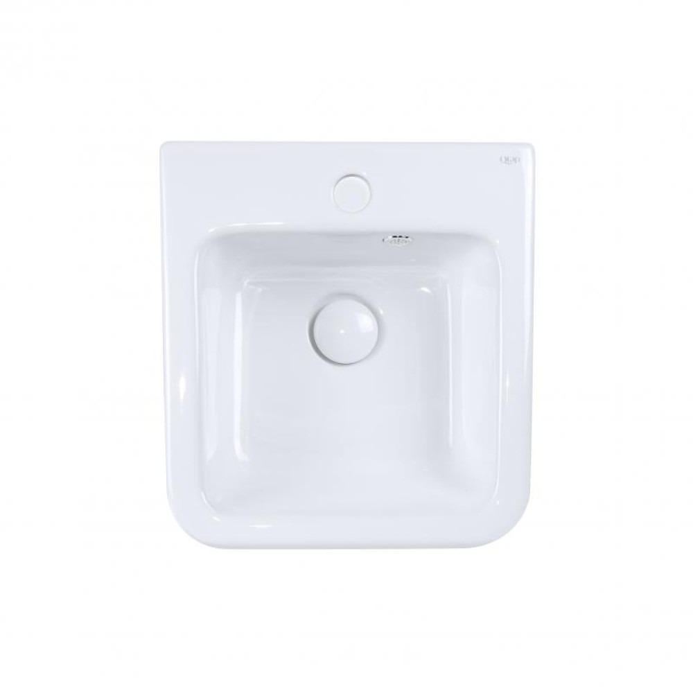 Раковина підвісна моноблок Qtap Tern з донним клапаном QT1711G808W