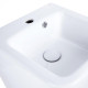 Раковина підвісна моноблок Qtap Tern з донним клапаном QT1711G808W