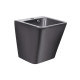 Раковина підвісна моноблок Qtap Tern Matt black з донним клапаном QT1711G808MB