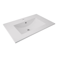 Раковина врізна меблева Qtap Albatross 720х460х180 White без донного клапана QT01113070CW1