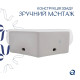 Раковина подвесная Qtap Leo N 380x360x130 мм, White, угловая, овальная, без донного клапана QT11115010WN