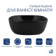 Раковина Qtap Kolibri 400x400x140 Matt Black без донного клапана QT10112144MBMBN