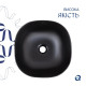 Раковина Qtap Kolibri 400x400x140 Matt Black без донного клапана QT10112144MBMBN
