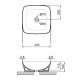 Раковина Qtap Kolibri 400x400x140 Matt Black без донного клапана QT10112144MBMBN
