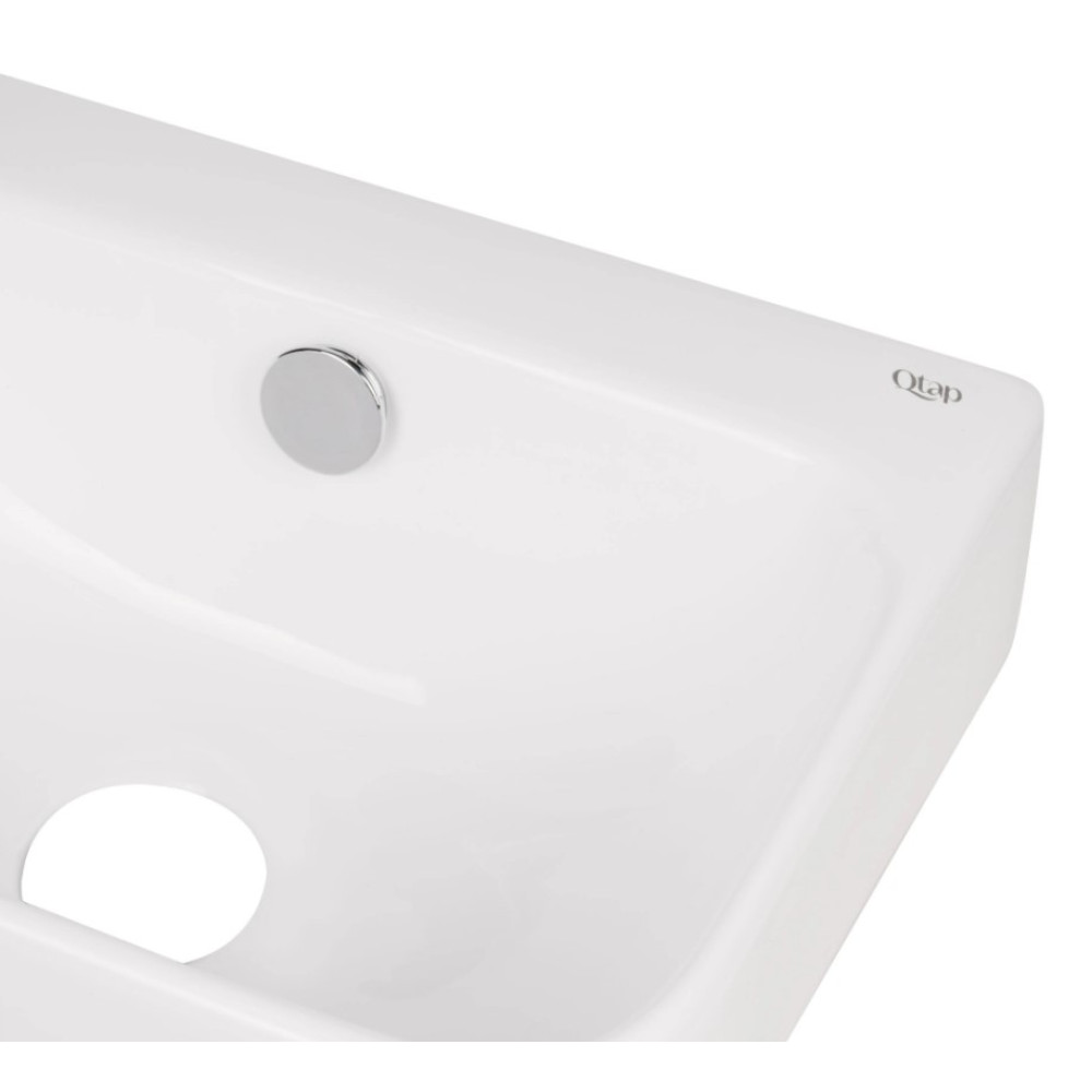 Раковина Qtap Tern без донного клапана QT17115117LWN