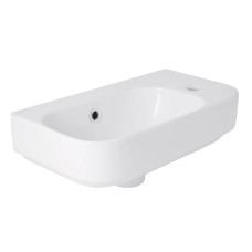 Раковина подвесная Qtap Tern 450х250х158 мм, White, правая, прямоугольная, без донного клапана QT1711H02LW