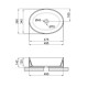 Раковина Qtap Kolibri без донного клапана QT10113054WN
