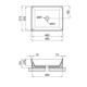 Раковина Qtap Tern без донного клапана QT172074MBMBN