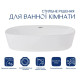 Раковина накладна Qtap Scorpio 500x380x120 мм, White, овальна, без донного клапана QT14116533W