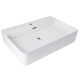 Раковина подвесная Qtap Nando LT 610х420х140 мм, White, прямоугольная, без донного клапана QT12116146W