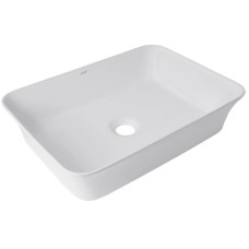 Раковина накладная Qtap Virgo 490х350х110 мм, White, прямоугольная, без донного клапана QT18112261WN