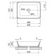 Раковина накладна Qtap Virgo 490х350х110 мм, White, прямокутна, без донного клапана QT18112261WN