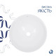 Раковина накладна Qtap Owl 400х400х155 мм, White, кругла, без донного клапана QT1911K53WN