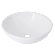 Раковина накладная Qtap Owl 400х400х155 мм, White, круглая, без донного клапана QT1911K53WN