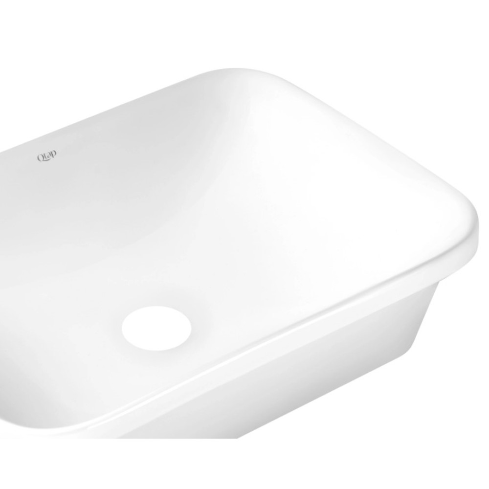 Раковина Qtap Scorpio без донного клапана QT1411K490WN