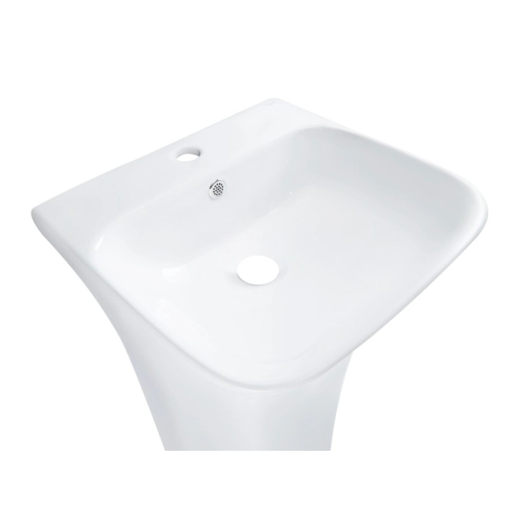 Раковина Qtap Crow напольная без донного клапана QT0511G315WN