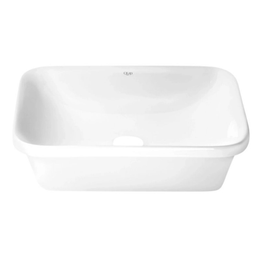 Комплект Qtap Scorpio: Раковина врезная прямоугольная 510х390х145 мм White + Донный клапан PU02 (QT1411K490WN47290)