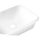 Комплект Qtap Scorpio: Раковина врезная прямоугольная 510х390х145 мм White + Донный клапан PU02 (QT1411K490WN47290)