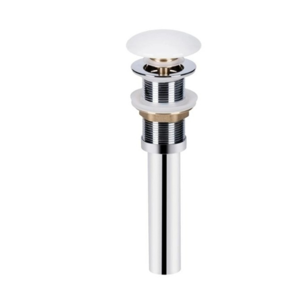 Комплект Qtap Scorpio: Раковина врезная прямоугольная 510х390х145 мм White + Донный клапан PU02 (QT1411K490WN47290)