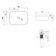 Комплект Qtap Scorpio: Раковина врезная прямоугольная 510х390х145 мм White + Донный клапан PU02 (QT1411K490WN47290)