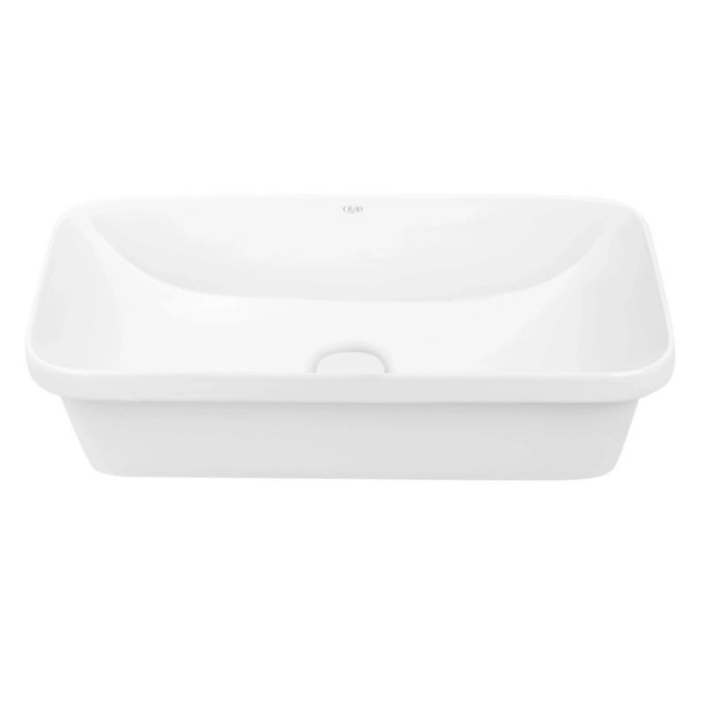Комплект Qtap Scorpio: Раковина врезная прямоугольная 615х390х150 мм White + Донный клапан PU02 (QT1411K491WN47291)