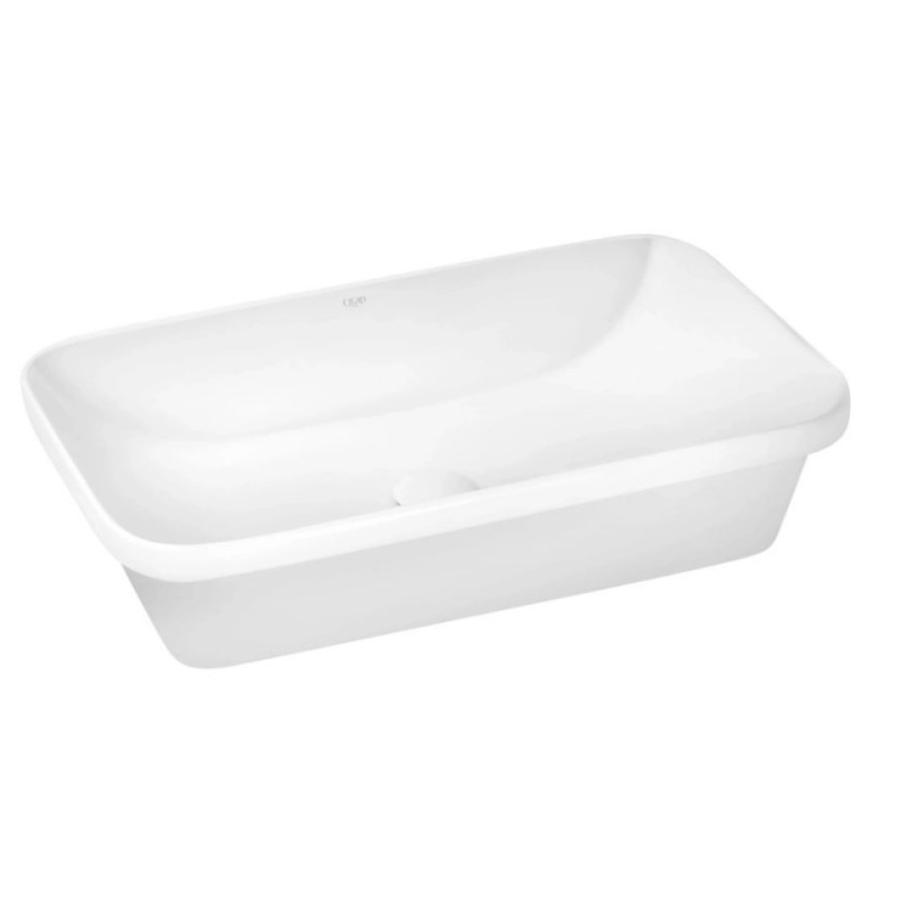 Комплект Qtap Scorpio: Раковина врезная прямоугольная 615х390х150 мм White + Донный клапан PU02 (QT1411K491WN47291)