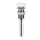 Комплект Qtap Scorpio: Раковина врезная прямоугольная 615х390х150 мм White + Донный клапан PU02 (QT1411K491WN47291)