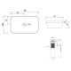 Комплект Qtap Scorpio: Раковина врезная прямоугольная 615х390х150 мм White + Донный клапан PU02 (QT1411K491WN47291)