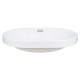 Комплект Qtap Leo: Раковина врізна овальна 590x400x170 мм White + Донний клапан PU02O (QT11114028WN47292)