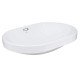 Комплект Qtap Leo: Раковина врізна овальна 590x400x170 мм White + Донний клапан PU02O (QT11114028WN47292)