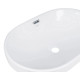 Комплект Qtap Leo: Раковина врізна овальна 590x400x170 мм White + Донний клапан PU02O (QT11114028WN47292)