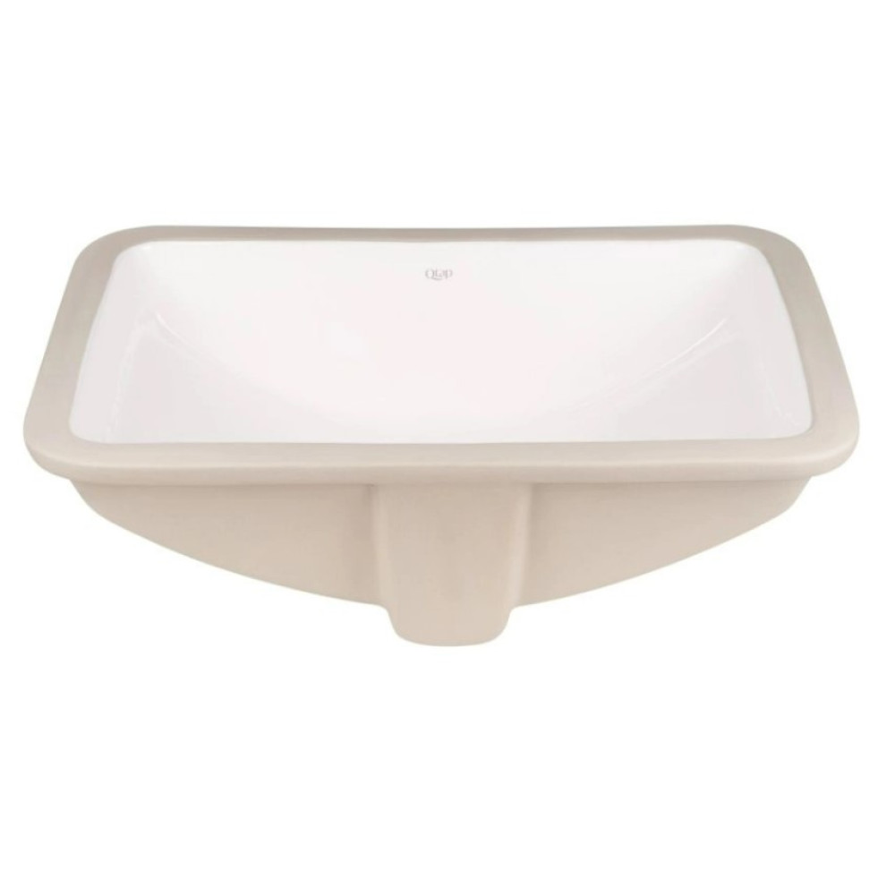Комплект Qtap Stork: Раковина врізна овальна 570x390x210 мм White + Донний клапан PU02O (QT15116032WN47293)