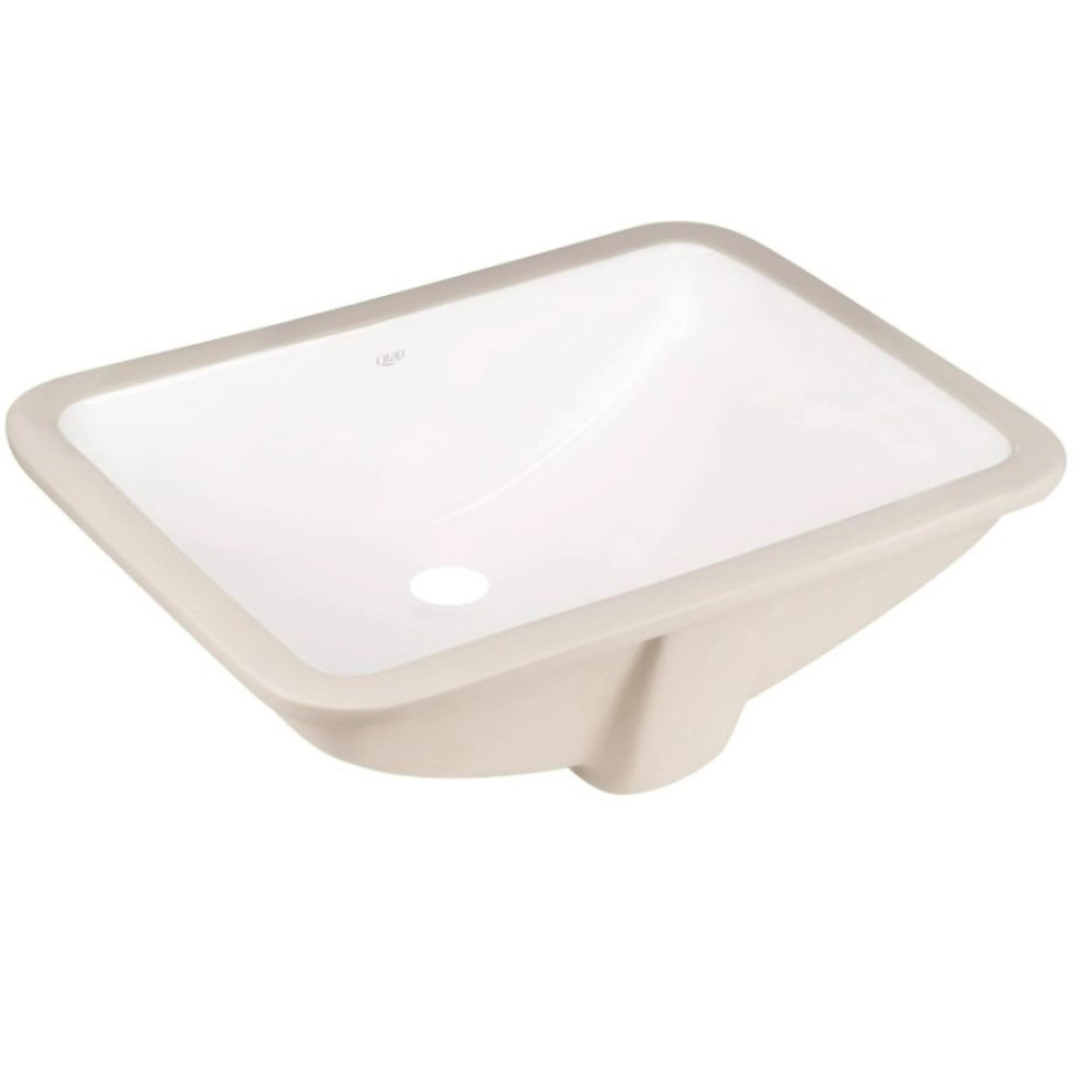 Комплект Qtap Stork: Раковина врізна овальна 570x390x210 мм White + Донний клапан PU02O (QT15116032WN47293)