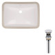 Комплект Qtap Stork: Раковина врізна овальна 570x390x210 мм White + Донний клапан PU02O (QT15116032WN47293)