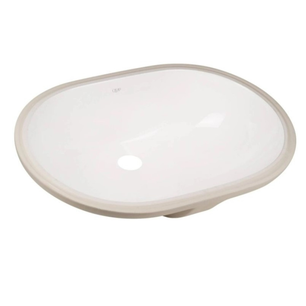 Комплект Qtap Stork: Раковина врезная овальная 570x390x210 мм White + Донный клапан PU02O (QT15116030WN47294)