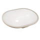 Комплект Qtap Stork: Раковина врезная овальная 570x390x210 мм White + Донный клапан PU02O (QT15116030WN47294)