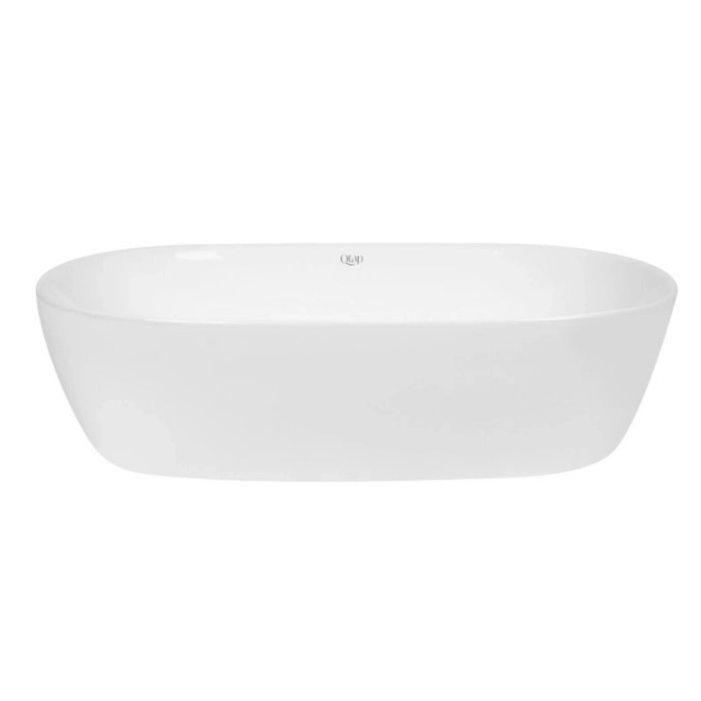 Комплект Qtap Aquarius: Раковина накладная прямоугольная 470x380x120 мм White + Донный клапан PU02 (QT21112185WN47295)