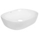 Комплект Qtap Aquarius: Раковина накладная прямоугольная 470x380x120 мм White + Донный клапан PU02 (QT21112185WN47295)