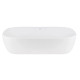 Комплект Qtap Robin: Раковина накладная прямоугольная 600x390x150 мм White + Донный клапан PU02 (QT13112143PWN47297)