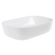 Комплект Qtap Robin: Раковина накладная прямоугольная 600x390x150 мм White + Донный клапан PU02 (QT13112143PWN47297)