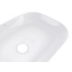 Комплект Qtap Robin: Раковина накладная прямоугольная 600x390x150 мм White + Донный клапан PU02 (QT13112143PWN47297)