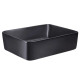 Комплект Qtap Tern: Раковина накладная прямоугольная 480х370х135 мм Matt Black + Донный клапан PU03 (QT172074MBMBN47300)