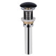 Комплект Qtap Tern: Раковина накладная прямоугольная 480х370х135 мм Matt Black + Донный клапан PU03 (QT172074MBMBN47300)