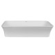 Комплект Qtap Virgo: Раковина накладна прямокутна 490х350х110 мм White + Донний клапан PU02 (QT18112261WN47305)