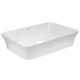 Комплект Qtap Virgo: Раковина накладна прямокутна 490х350х110 мм White + Донний клапан PU02 (QT18112261WN47305)