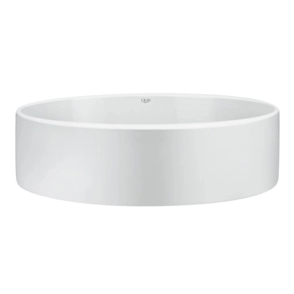 Комплект Qtap Kolibri: Раковина накладная овальная 500x360x140 мм White + Донный клапан PU02 (QT10113054WN47311)