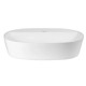 Комплект Qtap Scorpio: Раковина накладная овальная 500x380x120 мм White + Донный клапан PU02 (QT14112202WN47313)